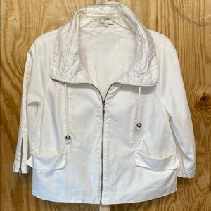 Neiman Marcus size L white jacket.